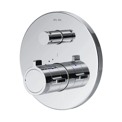 Смеситель для душа AM.PM X-Joy F85A45600 встраиваемый с термостатом на 2 потребителя, хром Смеситель для душа AM.PM X-Joy F85A45600 встраиваемый с термостатом на 2 потребителя, хром