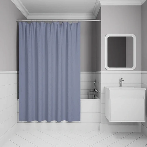 Штора для ванны IDDIS Base (BD03P24i11) 200x240 см, полиэстер Штора для ванны IDDIS Base (BD03P24i11) 200x240 см, полиэстер