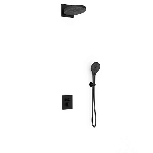 Душевая система Vincea Inspire VSFW-3I21MT1MB встраиваемый, термостатический, двухрежимный, черный Душевая система Vincea Inspire VSFW-3I21MT1MB встраиваемый, термостатический, двухрежимный, черный