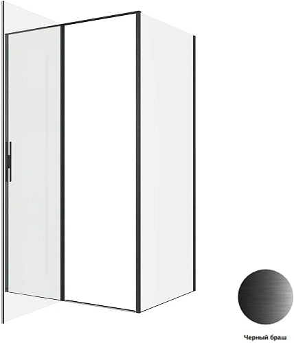 Душевой уголок Allen Brau Priority 120x90 3.31033.BBA + 3.31045.BBA черный браш Душевой уголок Allen Brau Priority 120x90 3.31033.BBA + 3.31045.BBA черный браш