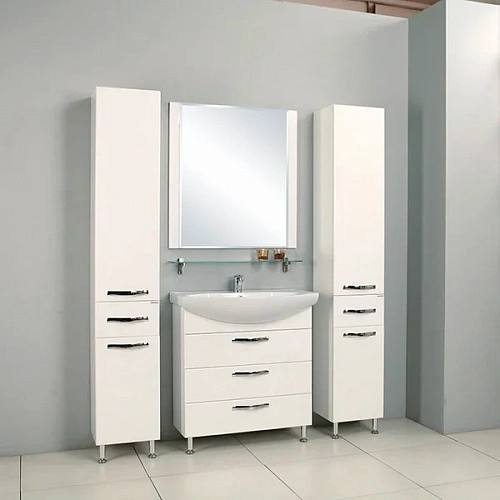 Тумба с раковиной Aquaton Ария 80 Н (1A1413K0AA0100) белая Тумба с раковиной Aquaton Ария 80 Н (1A1413K0AA0100) белая