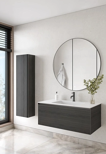 Тумба под раковину Armadi Art QUATRO 1 100CM OAK ANTHRACITE профиль ANTHRACITE 790-M1-100-OA-A Тумба под раковину Armadi Art QUATRO 1 100CM OAK ANTHRACITE профиль ANTHRACITE 790-M1-100-OA-A