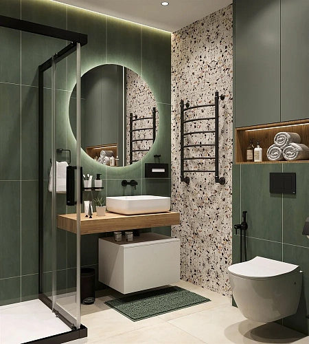 Столешница STWORKI Ольборг 100 дуб французский, без отверстий, с тумбой 60, с раковиной STWORKI Soul 489129 Столешница STWORKI Ольборг 100 дуб французский, без отверстий, с тумбой 60, с раковиной STWORKI Soul 489129