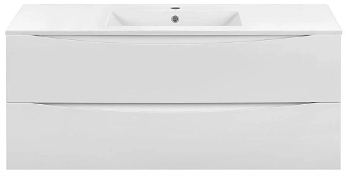 Тумба под раковину Vincea Mia 1200 подвесная, 2 выкатных ящика soft close, G.White VMC-2MC120GW Тумба под раковину Vincea Mia 1200 подвесная, 2 выкатных ящика soft close, G.White VMC-2MC120GW
