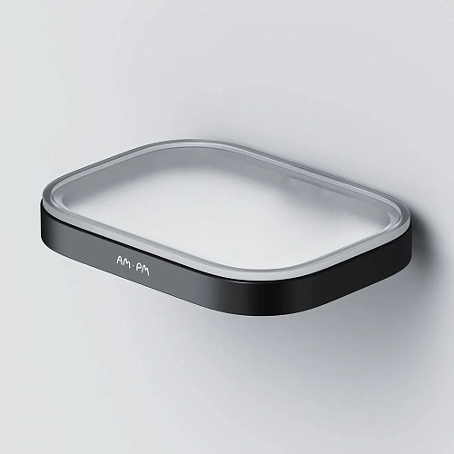 Мыльница AM.PM Func A8F34222 стеклянная черный Мыльница AM.PM Func A8F34222 стеклянная черный