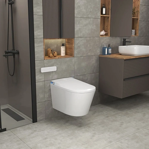 Унитаз подвесной Grossman Smart GR-5702 (590х380х380) белый с сиденьем Унитаз подвесной Grossman Smart GR-5702 (590х380х380) белый с сиденьем