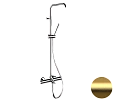 Душевая система Remer Elegance EQ34A7MMSSOFBG термостатическая, золото брашированное Душевая система Remer Elegance EQ34A7MMSSOFBG термостатическая, золото брашированное