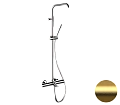 Душевая система Remer Elegance EQ34A7MMSSOFBG термостатическая, золото брашированное Душевая система Remer Elegance EQ34A7MMSSOFBG термостатическая, золото брашированное