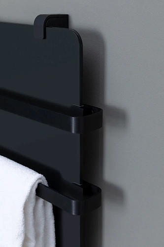 Полотенцесушитель электрический Allen Brau Infinity 120x44 00325638 с рейлингом 2.0 и креплением, черный матовый Полотенцесушитель электрический Allen Brau Infinity 120x44 00325638 с рейлингом 2.0 и креплением, черный матовый