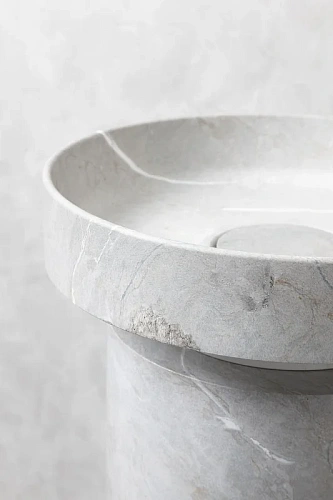 Раковина Boheme Corian 400x130 Amani Grigio 801-GR накладная Раковина Boheme Corian 400x130 Amani Grigio 801-GR накладная