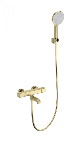 Смеситель для ванны Wonzon & Woghand с термостатом, брашированное золото (WW-B2016-A1-BG) Смеситель для ванны Wonzon & Woghand с термостатом, брашированное золото (WW-B2016-A1-BG)