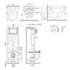 Комплект инсталляции AM.PM Spirit V2.0 IS110101.701900 ErgoFit с клавишей L белый с унитазом Spirit V2.0 Aquaspin Комплект инсталляции AM.PM Spirit V2.0 IS110101.701900 ErgoFit с клавишей L белый с унитазом Spirit V2.0 Aquaspin