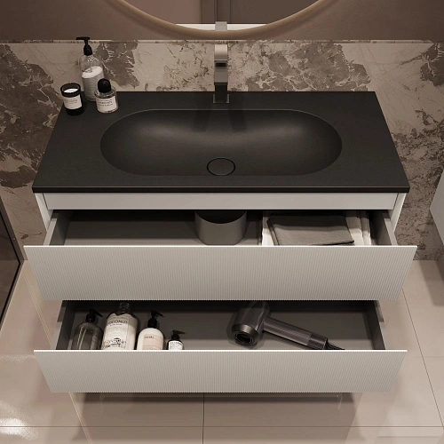 Тумба под раковину Vincea Welle 1000 подвесная, белый матовый софт-тач Тумба под раковину Vincea Welle 1000 подвесная, белый матовый софт-тач