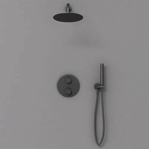 Душевая система Vincea VSFW-101TMB термостатический встраиваемая, черный Душевая система Vincea VSFW-101TMB термостатический встраиваемая, черный