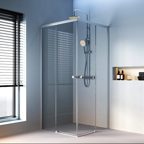 Душевой уголок AM.PM X-Joy W94G-403-9090-MT 90х90, профиль хром матовый, стекло прозрачное Душевой уголок AM.PM X-Joy W94G-403-9090-MT 90х90, профиль хром матовый, стекло прозрачное