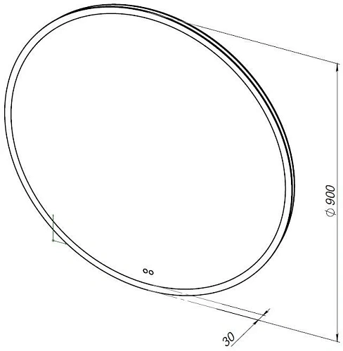 Зеркало Aquanet Арт 90 RGB LED 00334547 Зеркало Aquanet Арт 90 RGB LED 00334547