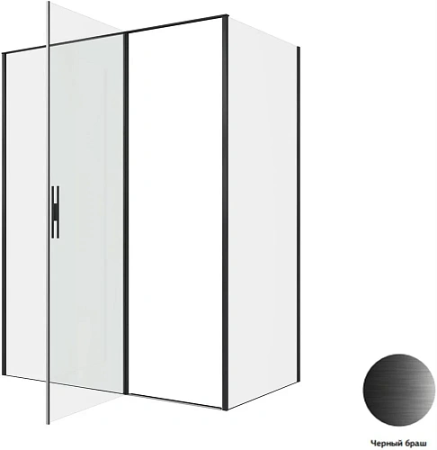 Душевой уголок Allen Brau Priority 160x90 3.31039.BBA + 3.31045.BBA черный браш Душевой уголок Allen Brau Priority 160x90 3.31039.BBA + 3.31045.BBA черный браш