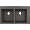 Кухонная мойка Hansgrohe S51 S510-F770 370/370 43316290, серый камень встраиваемая Кухонная мойка Hansgrohe S51 S510-F770 370/370 43316290, серый камень встраиваемая