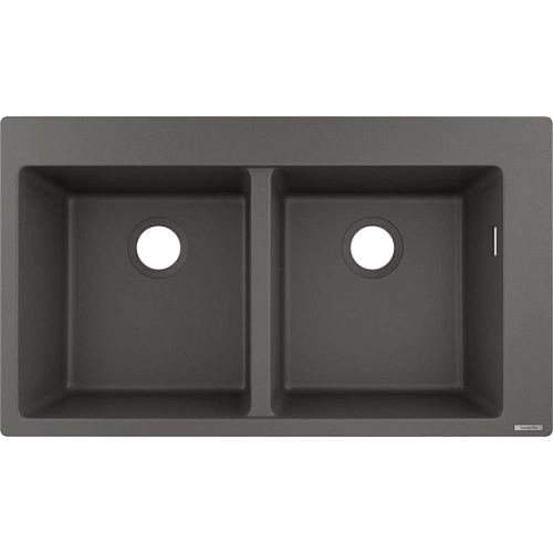 Кухонная мойка Hansgrohe S51 S510-F770 370/370 43316290, серый камень встраиваемая Кухонная мойка Hansgrohe S51 S510-F770 370/370 43316290, серый камень встраиваемая