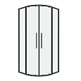 Душевой уголок GROSSMAN Cosmo 301.K33.02.1010.42.00 (100x100x195) полукруг,раздвиж,графит сатин,стекло прозра Душевой уголок GROSSMAN Cosmo 301.K33.02.1010.42.00 (100x100x195) полукруг,раздвиж,графит сатин,стекло прозра