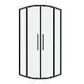 Душевой уголок GROSSMAN Cosmo 301.K33.02.1010.42.00 (100x100x195) полукруг,раздвиж,графит сатин,стекло прозра Душевой уголок GROSSMAN Cosmo 301.K33.02.1010.42.00 (100x100x195) полукруг,раздвиж,графит сатин,стекло прозра
