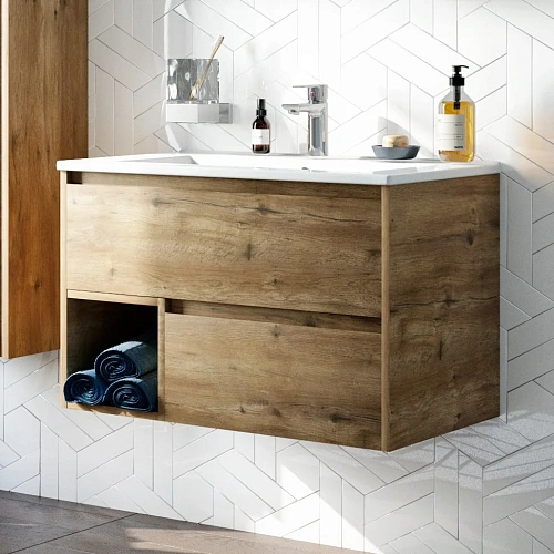 Тумба с раковиной STWORKI Карлстад 75 дуб рустикальный 418862 Тумба с раковиной STWORKI Карлстад 75 дуб рустикальный 418862