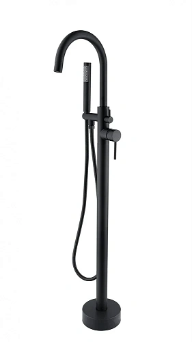 Смеситель для ванны Orange Steel M99-336b напольный, черный Смеситель для ванны Orange Steel M99-336b напольный, черный
