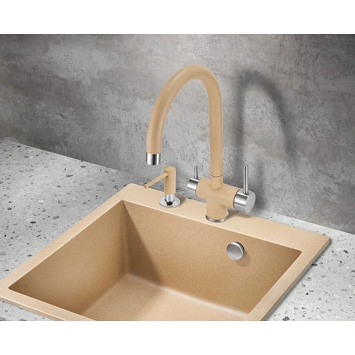 Смеситель для кухни Milacio Ultra ( MCU.554.BG ) бежевый Смеситель для кухни Milacio Ultra ( MCU.554.BG ) бежевый