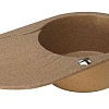 Кухонная мойка Aquaton Паола 1A714132PA070 из литого мрамора, круглая, с крылом терракотовая Кухонная мойка Aquaton Паола 1A714132PA070 из литого мрамора, круглая, с крылом терракотовая