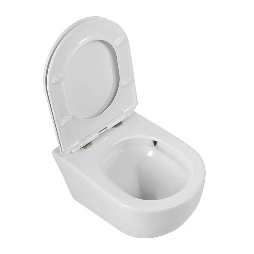 Унитаз подвесной CEZARES RELAX CZR-3806-53-TH-TOR/SC безободковый с сиденьем Унитаз подвесной CEZARES RELAX CZR-3806-53-TH-TOR/SC безободковый с сиденьем