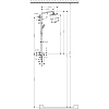Душевая система hansgrohe Croma 220 Showerpipe Reno 27224000 Душевая система hansgrohe Croma 220 Showerpipe Reno 27224000