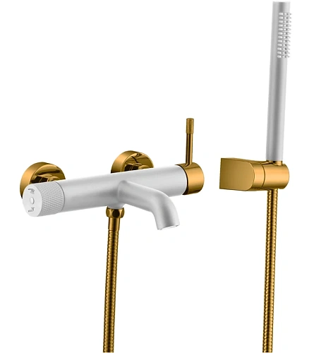 Смеситель для ванны Boheme Uno 463-WG White Gold Смеситель для ванны Boheme Uno 463-WG White Gold