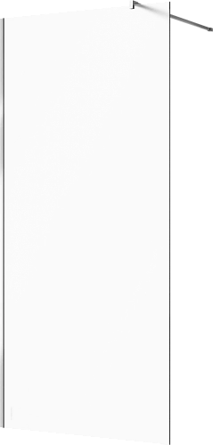 Душевая перегородка STWORKI Берген 100 см, профиль хром глянцевый, матовое стекло 583045 Душевая перегородка STWORKI Берген 100 см, профиль хром глянцевый, матовое стекло 583045