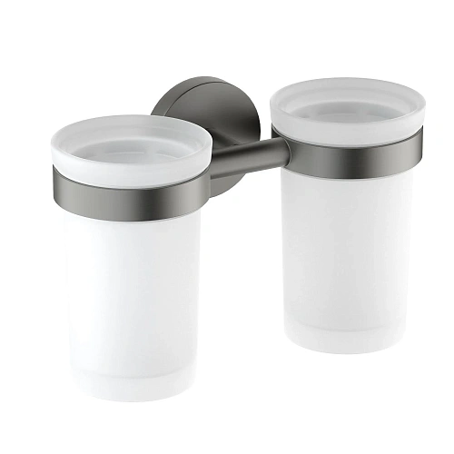 Стакан Aquatek Европа AQ4117BGM черный хром шлифованный Стакан Aquatek Европа AQ4117BGM черный хром шлифованный