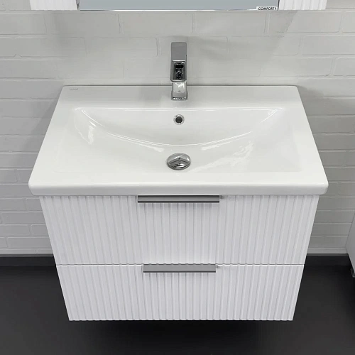 Тумба с раковиной Comforty Лима-70П2 00-00019188 подвесная белая матовая раковина Como 70 Тумба с раковиной Comforty Лима-70П2 00-00019188 подвесная белая матовая раковина Como 70