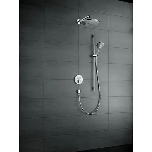Верхний душ hansgrohe Raindance Select S 300 2jet с держателем 390 мм, хром 27378000 Верхний душ hansgrohe Raindance Select S 300 2jet с держателем 390 мм, хром 27378000