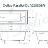 Ванна чугунная Delice Parallel 180х80 DLR220506RB с черными матовыми ручками Ванна чугунная Delice Parallel 180х80 DLR220506RB с черными матовыми ручками