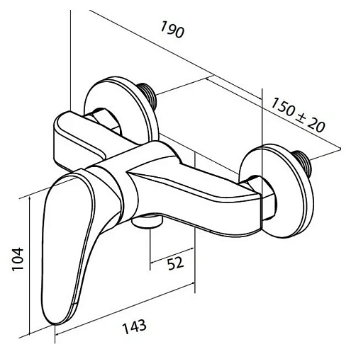Смеситель для душа AM.PM Joy F8520000 Смеситель для душа AM.PM Joy F8520000