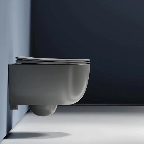 Унитаз подвесной Ceramica Nova MODENA CN6063MH Антрацит матовый Унитаз подвесной Ceramica Nova MODENA CN6063MH Антрацит матовый