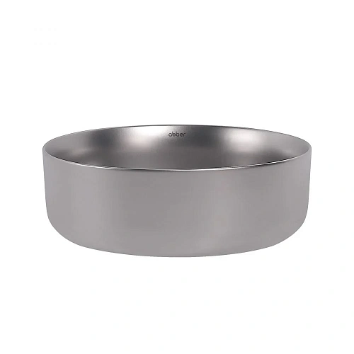 Раковина ABBER Bequem AC2108MS накладная, серебро матовое Раковина ABBER Bequem AC2108MS накладная, серебро матовое