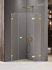 Душевой уголок NEW TRENDY AVEXA GOLD SHINE R 80x80x200 EXK-3841 золото