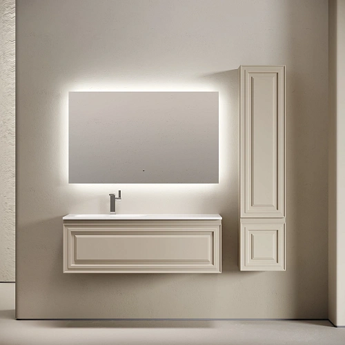 Тумба под раковину SANCOS Very VR120LCE левая 1195х445х406 Beige Soft подвесная Тумба под раковину SANCOS Very VR120LCE левая 1195х445х406 Beige Soft подвесная