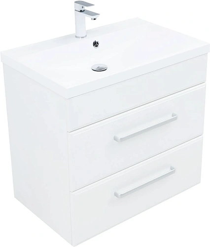 Тумба под раковину Aquanet Лукка 75 белый 00302397 напольная/подвесная Тумба под раковину Aquanet Лукка 75 белый 00302397 напольная/подвесная