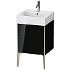 Картинка анонса товара «тумба под раковину duravit xviu xv45330b140 напольная 48 см черный глянцевый»