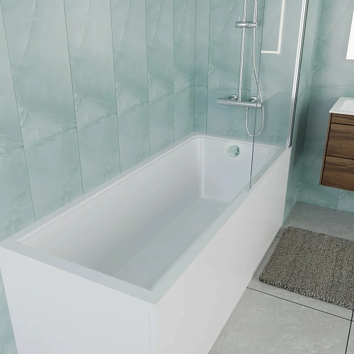 Акриловая ванна Vincea VBT-2G170-FR с каркасом 1700x700x470, пристенная, белая Акриловая ванна Vincea VBT-2G170-FR с каркасом 1700x700x470, пристенная, белая