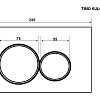 Клавиша смыва Timo KULO FP-001W (250x165) Клавиша смыва Timo KULO FP-001W (250x165)