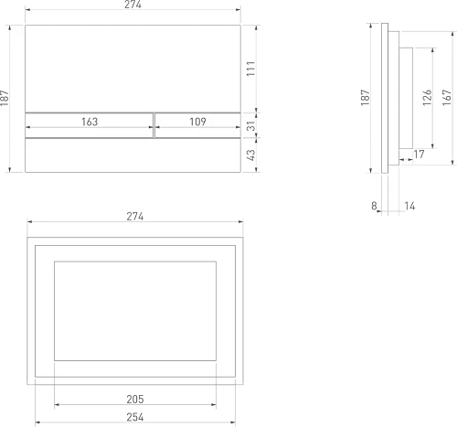 Клавиша смыва Salini Puro 30P2MST2S2M0000 меxаническая 2-режимная Клавиша смыва Salini Puro 30P2MST2S2M0000 меxаническая 2-режимная