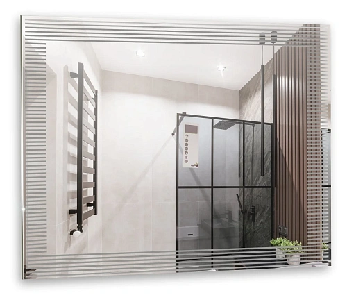 Зеркало Silver mirrors Barcode 1000х800 бесконтактный сенсор LED-00002910 Зеркало Silver mirrors Barcode 1000х800 бесконтактный сенсор LED-00002910