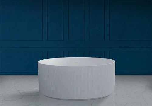 Ванна отдельностоящая ABBER AS9679 150x150 универсальная, белая матовая, искусственный камень Ванна отдельностоящая ABBER AS9679 150x150 универсальная, белая матовая, искусственный камень