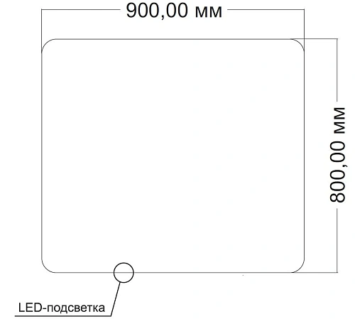 Зеркало Vincea LED VLM-3BE900-2 900х800 c сенсорным выключателем и диммером, антизапотевание Зеркало Vincea LED VLM-3BE900-2 900х800 c сенсорным выключателем и диммером, антизапотевание